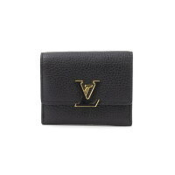 Louis Vuitton Pink Portefeuille Taurillon Capucines Black Tri Wallet Hot - Picture 1 of 7
